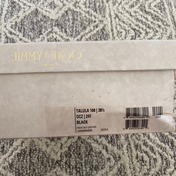 Jimmy Choo Talula black booties/boots size 38 1/2 - Picture 11 of 13